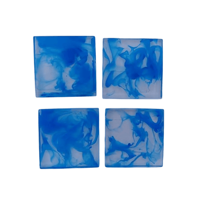 RESIN COASTER SQUARE SHAPE (COLOR)